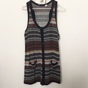 Urban Outfitters Jacquard Patterned Vest